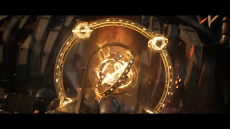 Golden gyroscopic ritual machine